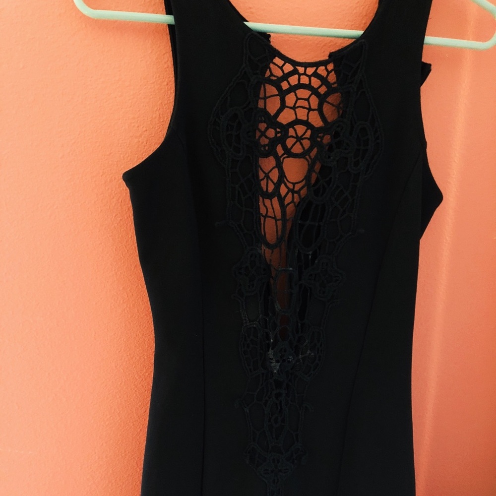 Black cocktail dress